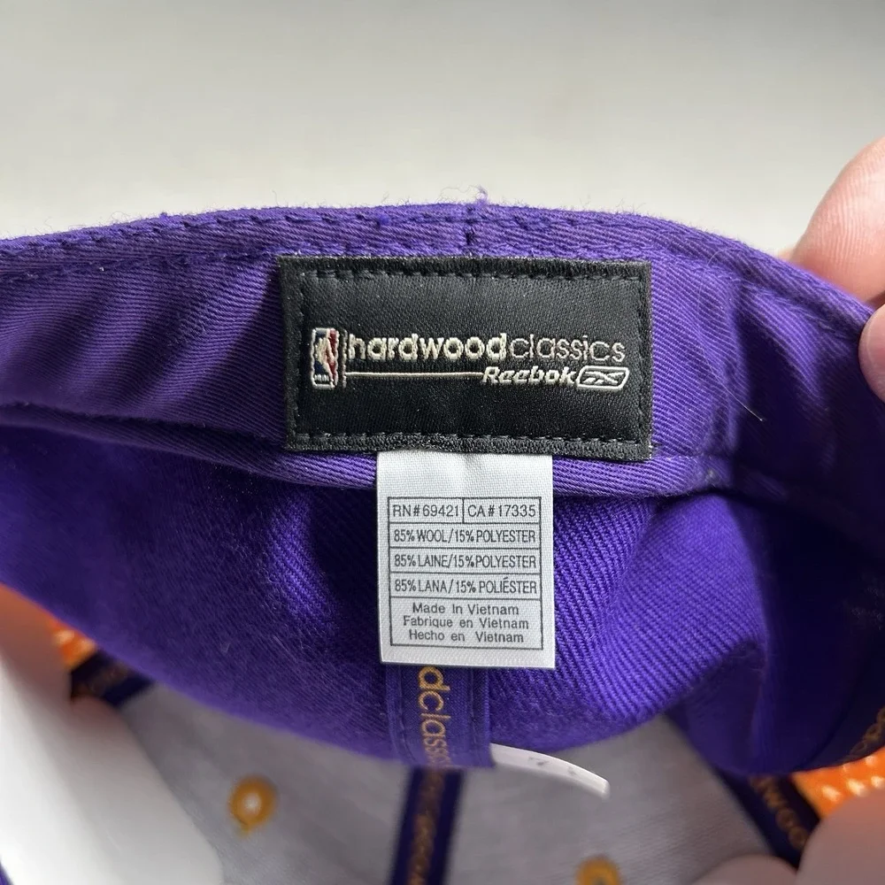 Vintage Reebok Lakers Hat Fitted 7 1/4 NBA Basketall Y2k Hardwood Classics